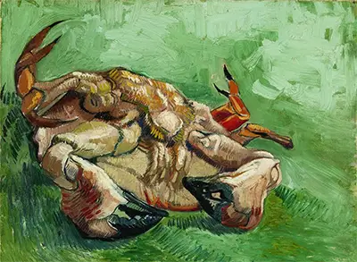 Van Gogh Gemälde crab on its Rücken 